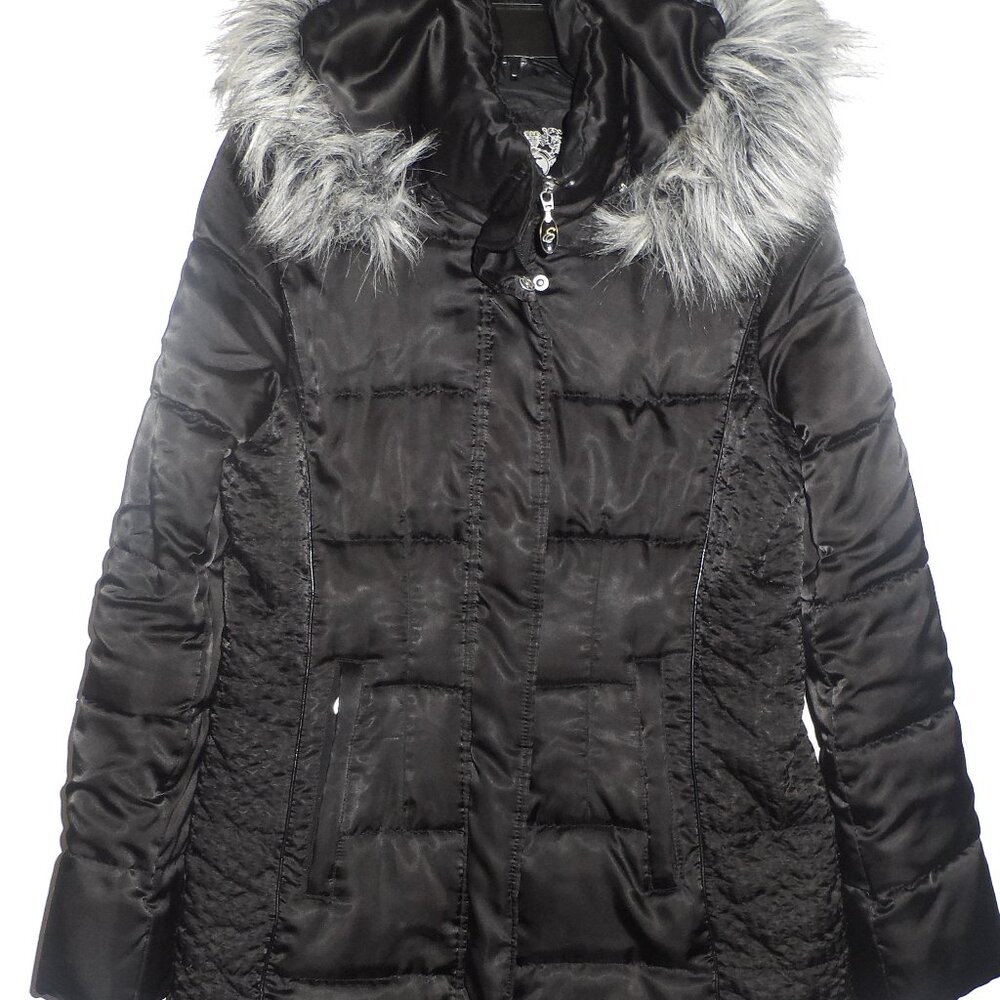 Esprit woman black coat with hoodie - Size M